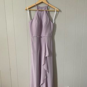 David’s Bridal Lilac Chiffon Bridesmaid Dress